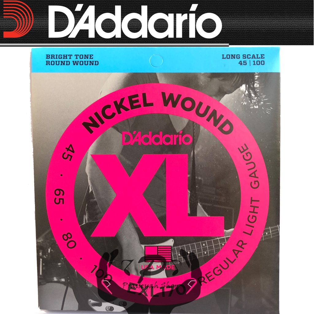 Senar Bass EXL170 4 String Daddario Original EXL 170 45 - 100