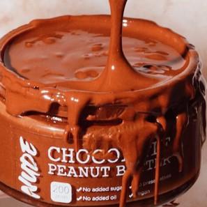 

Limited | FG2 | NUDE Chocolate Peanut Butter 200g - Unsweetened Selai Kacang Dark Chocolate Vegan Spread