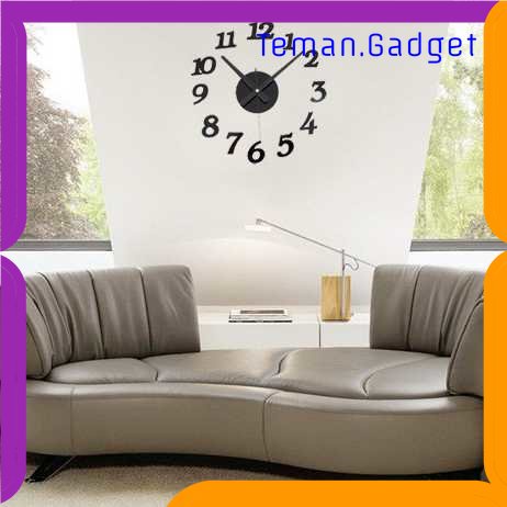 TG-PJM Taffware Jam Dinding DIY Giant Wall Clock Quartz 30-50cm - DIY-03