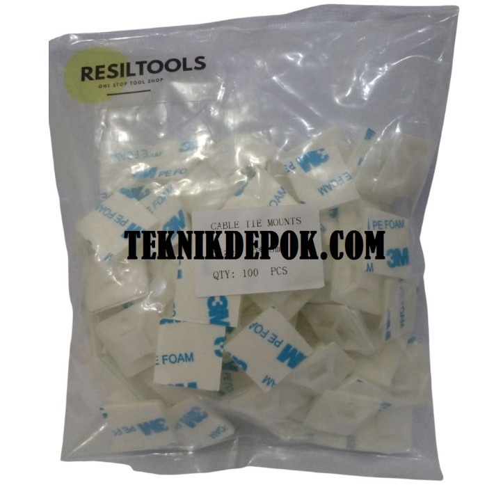 

Holder Tempelan Kabel Tis 25 X 25 Mm Cable Tie Mounts Tali Ties Per Bungkus