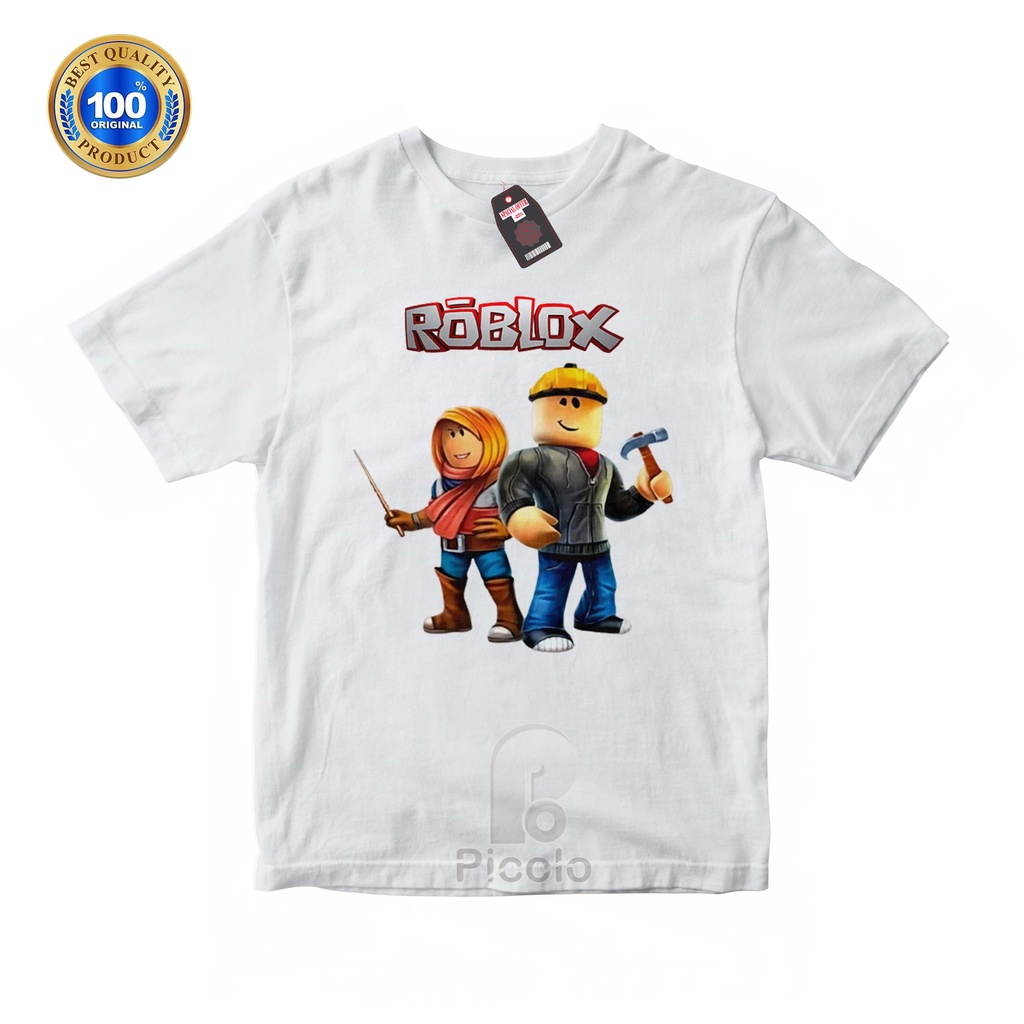 (FREE NAMA) BAJU KAOS ATASAN ANAK MOTIF ROBLOX UNISEX Bahan COTTUN