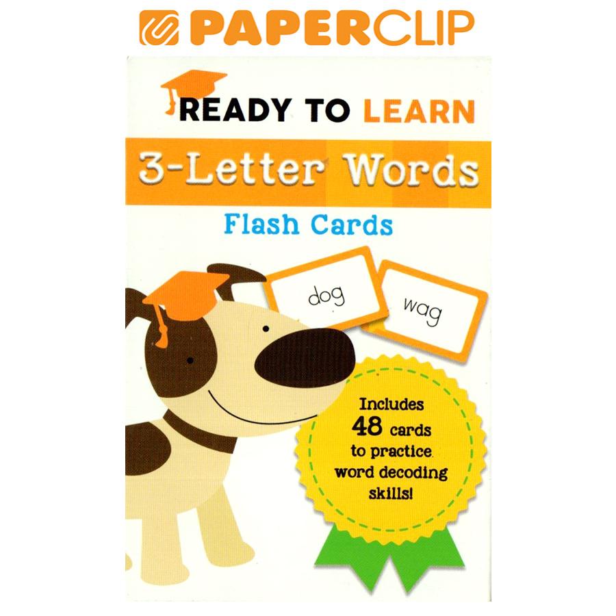 READY TO LEARN 3-LETTER WORDS FLASH CARD
