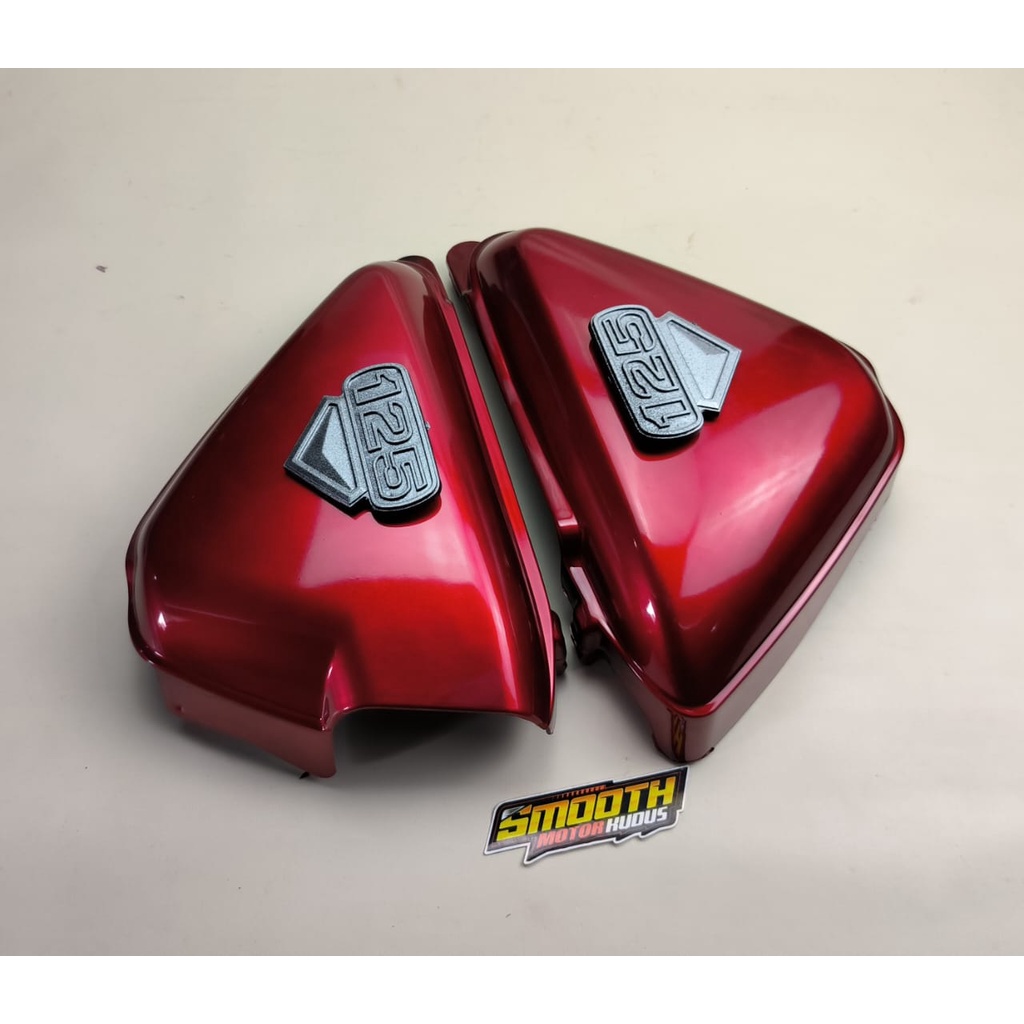 Bok aki CB 125 merah tutup aki CB 125 caver aki CB 125
