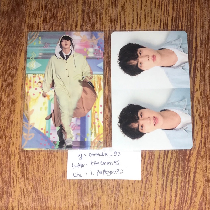 [BOOKED] Photocard Jin Tupai 4th Muster