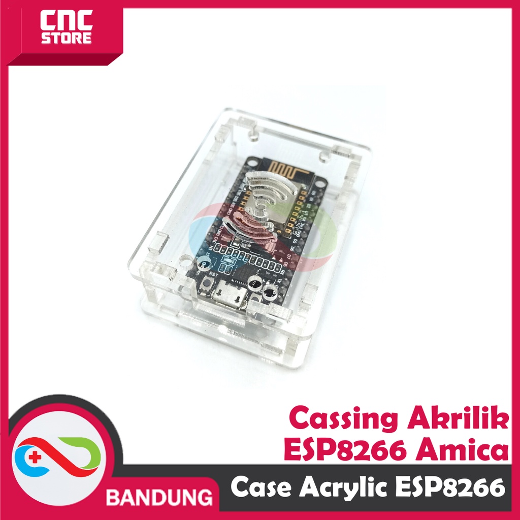 CASE ACRYLIC AKRILIK FOR ESP8288 NODEMCU AMICA