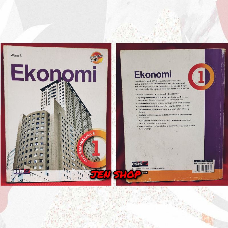 

[SECONDHAND] Buku Pelajaran Bekas Murah EKONOMI KELAS X Penerbit ESIS ERLANGGA