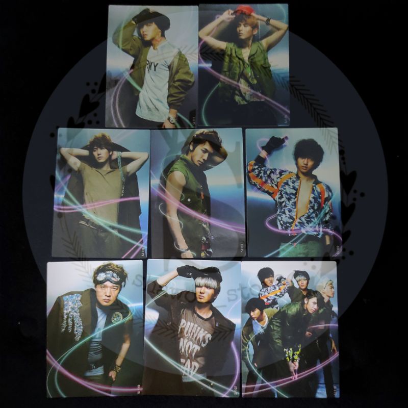 OFFICIAL SUPER JUNIOR STAR COLLECTION CARD DYNAMIC CARD LEETEUK HEECHUL YESUNG SHINDONG EUNHYUK SIWO