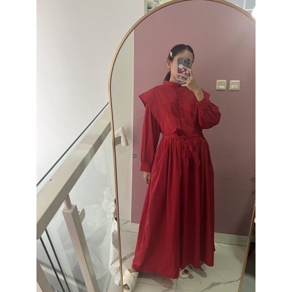 DODO DRESS  (navy , merah cabai, maroon ,brown)