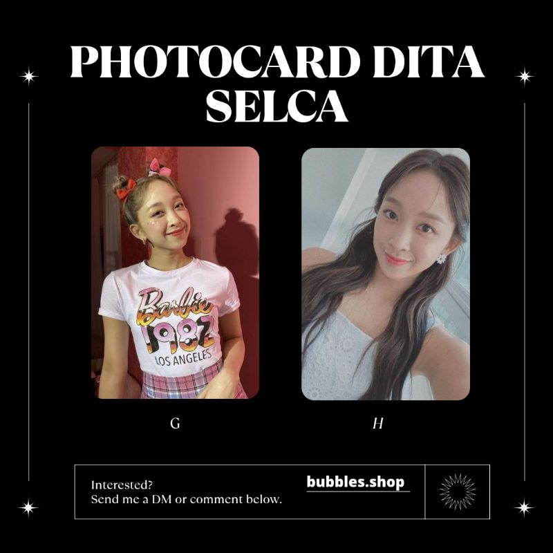 PHOTOCARD UNOFFICIAL DITA SECRET NUMBER SELCA