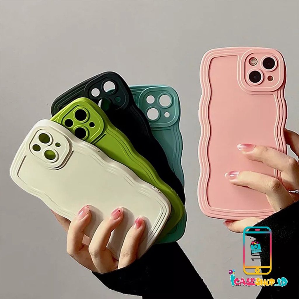 SOFTCASE WAVE CASE GELOMBANG SILIKON FOR IPHONE 6 6+ 7 7+ 8 8+ X XR XS MAX 11 PRO MAX SOFT CASING CA