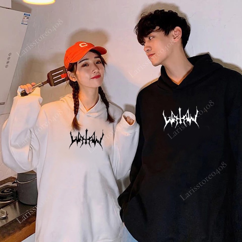 Sweater Hoodie Watain Metal Size L/XL XXL Hoodie Pria Kekinian 2023 Switer Bertudung Hudie Cewek Cow