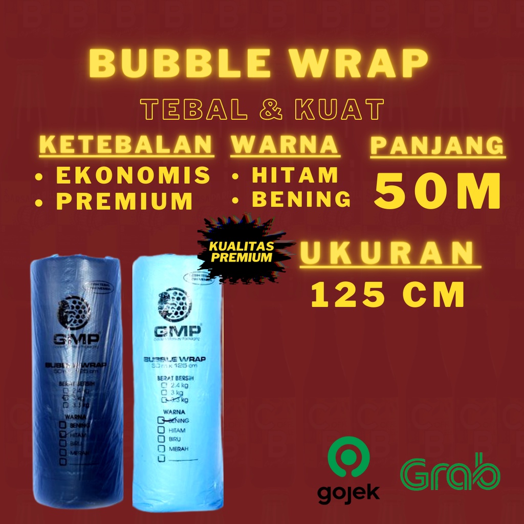 

Bubble Wrap Premium 125 CM x 50 METER Tebal & Kuat