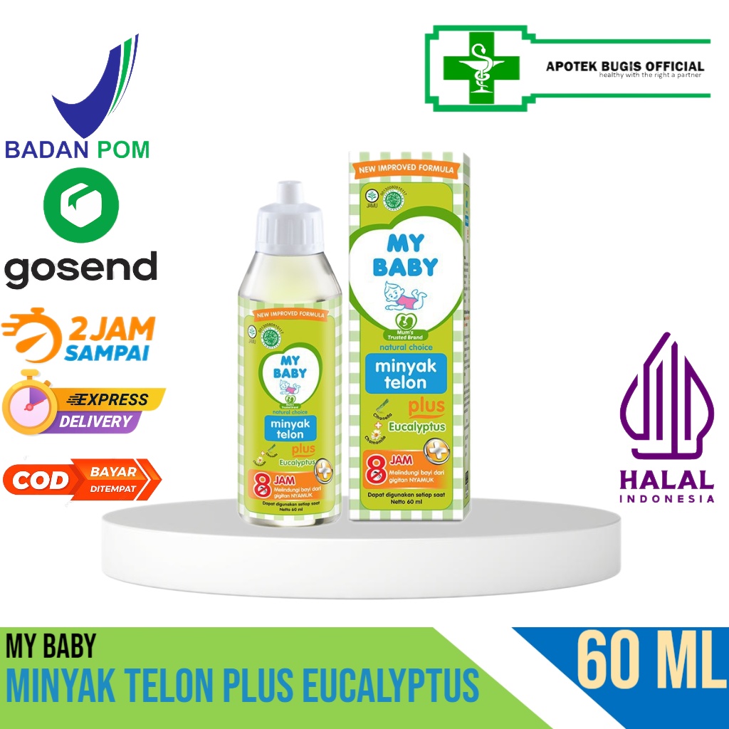 My Baby Minyak Telon Plus Eucalyptus 60 ml