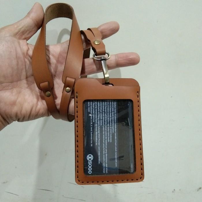 

Name tag/ ID Card + Tali - kulit sapi asli