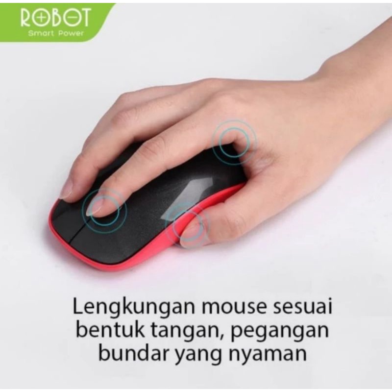 Robot KM3000 Keyboard Mouse Wireless Set - Robot Mouse + Keyboard Set