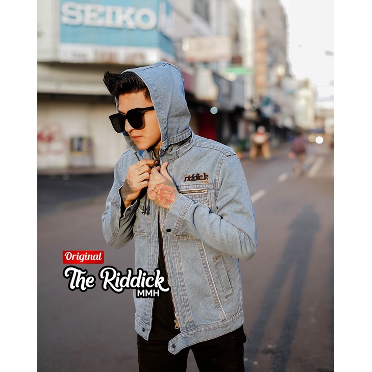 COD NEW Jaket Jeans Sanghai Kupluk | Jaket Pria dengan Kupluk | Jaket Fashion Pria