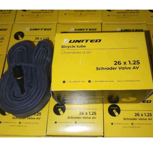 Ban Dalam Sepeda  26 x 1.25 United AV