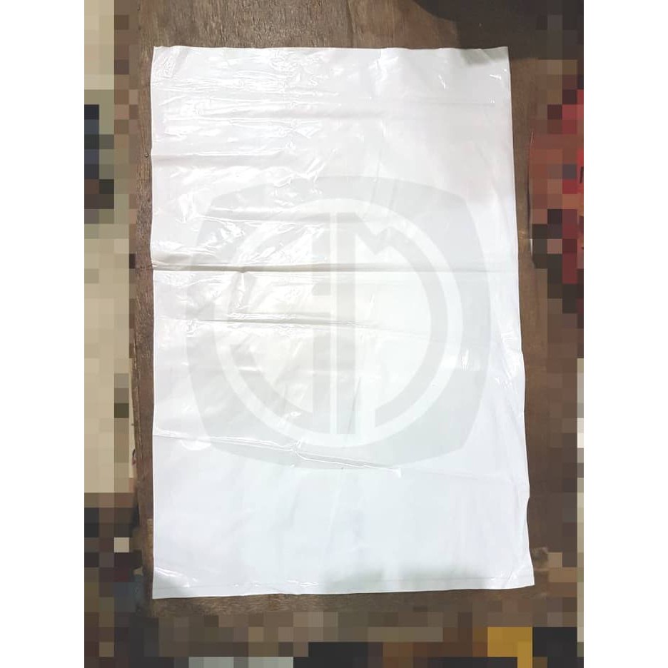 LAUNDRY BAG HOTEL AMENITIES PLASTIK PE PUTIH SUSU 40x60 cm