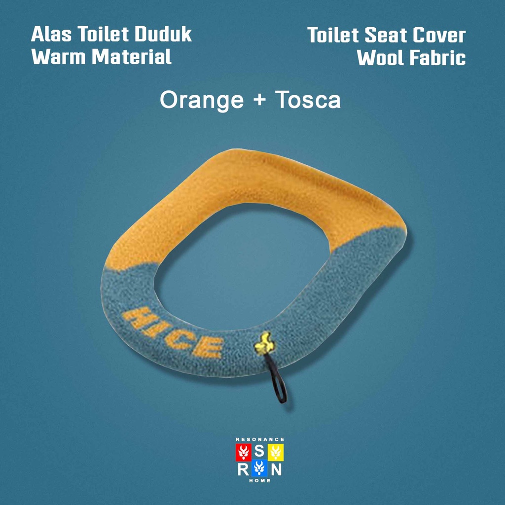 Toilet Seat Cover Wool / Alas Toilet Duduk Universal Dua Warna Resonance Home
