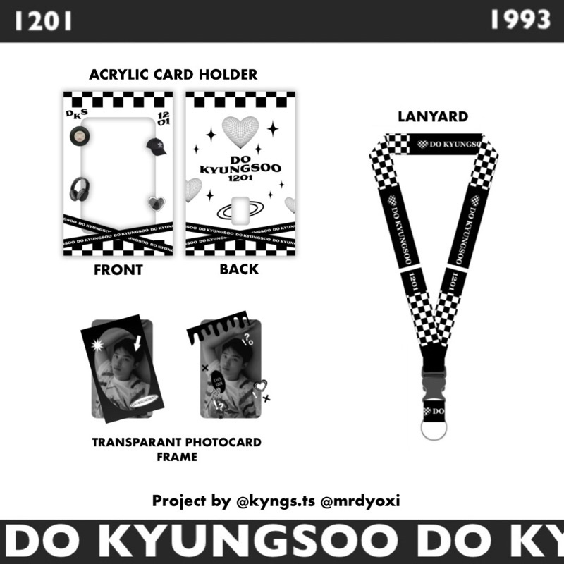 ACRYLIC PHOTOCARD HOLDER EXO BIRTHDAY DO KYUNGSOO EXO kit by kyngs.ts mrdyoxi