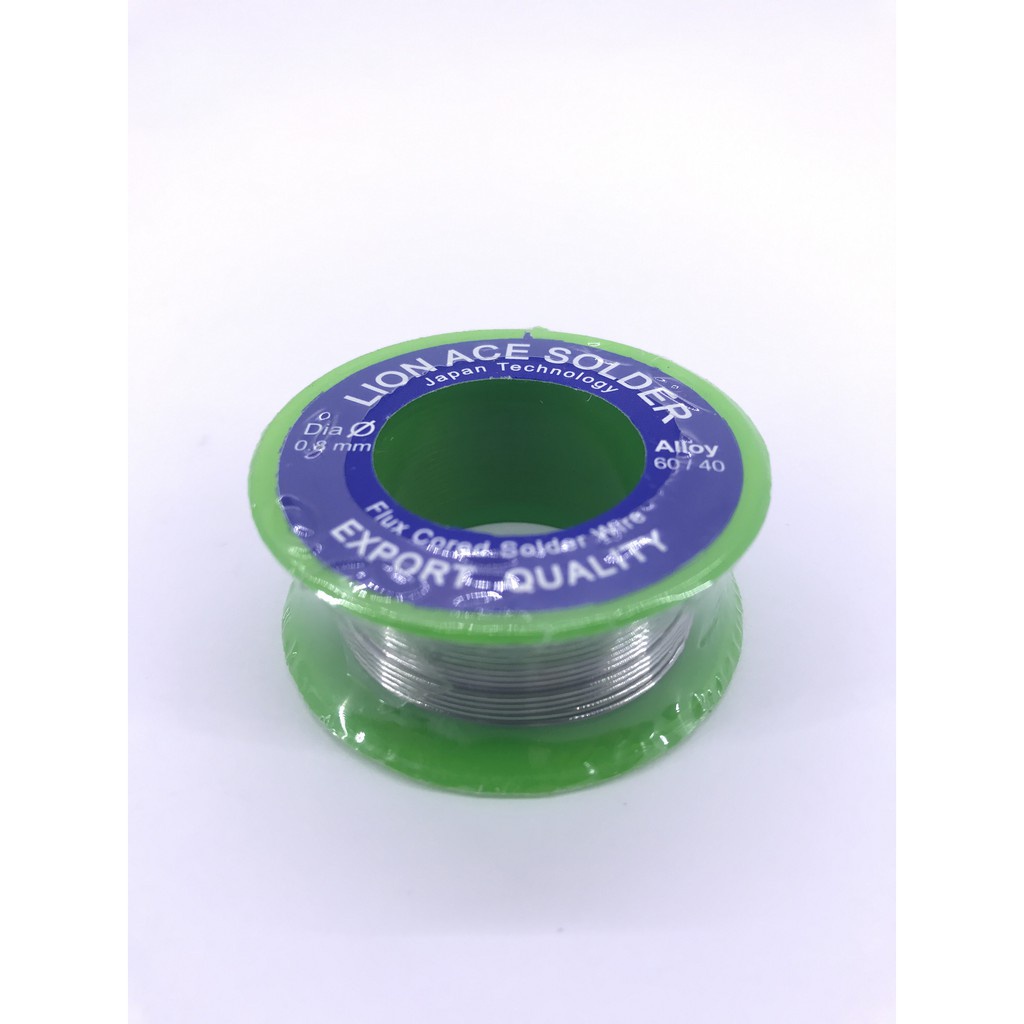 Timah Solder 1.0mm 1mm Flux Solder Wire 100g Kawat Soldering LION ACE BIRU