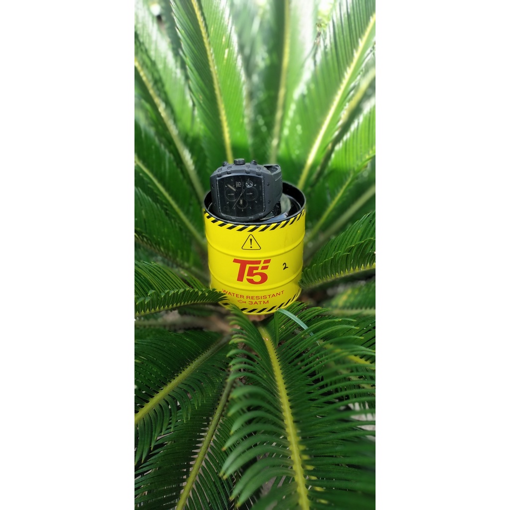 Jam Tangan Original T5 H 3856G Chronograph Stopwatch Tanggal Aktif