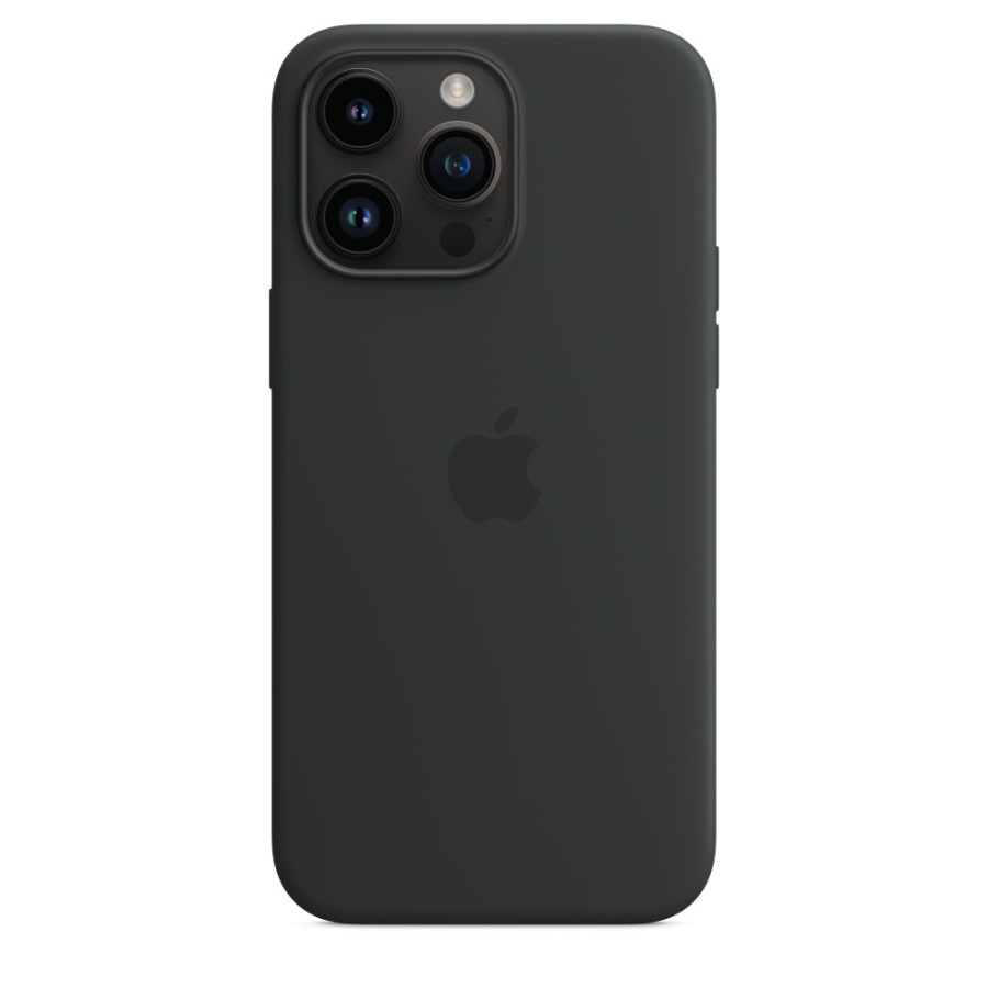 Apple Silicone Case with MagSafe for iPhone 14 Series Pro Max Original - iP 14 Pro Max Midnight