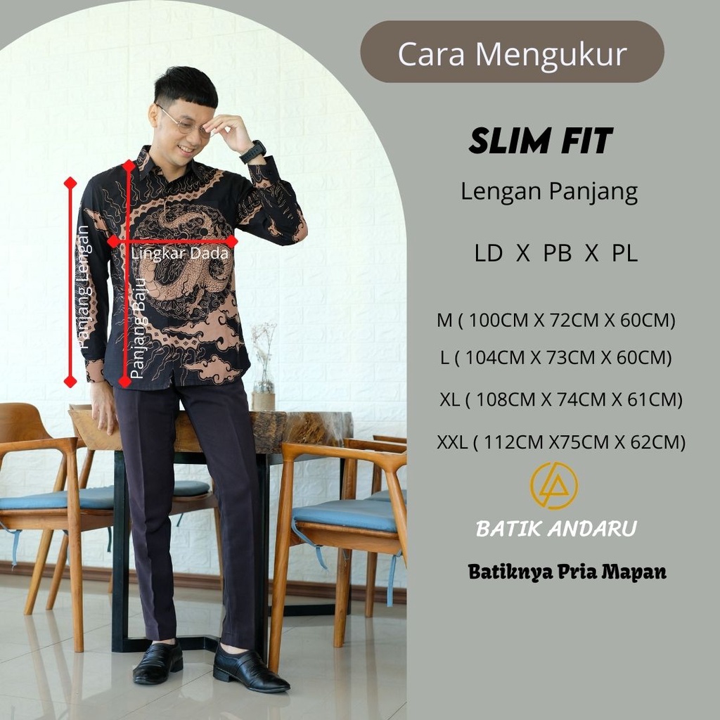 Kemeja Batik Pria Lengan Pendek Modern Heem Premium Bahan Katun Primisima Solo Lapis Furing Erro Warna Hitam