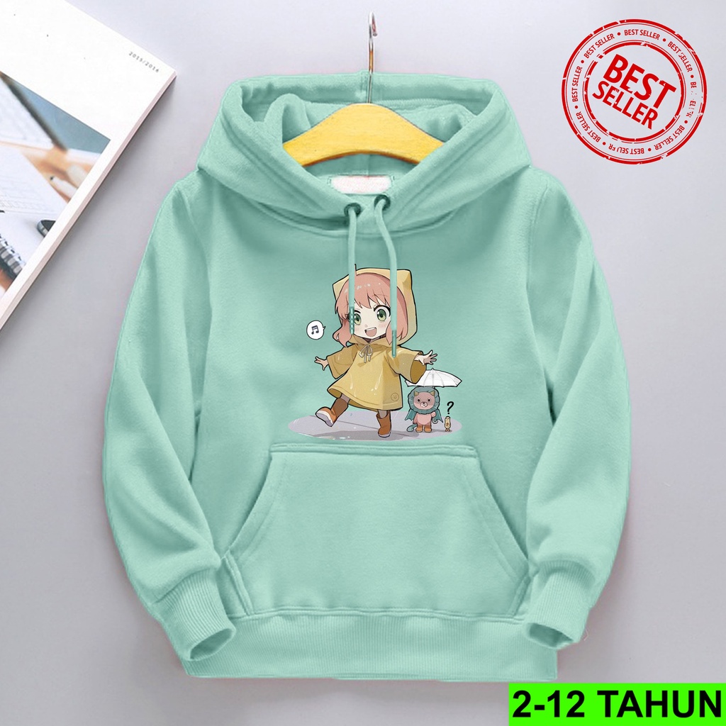 Hoodie Anak Anya Spy X Family Perempuan Laki Laki / Hodie Anak Usia 2 - 12 Tahun Jaket Anak Cewek Cowok