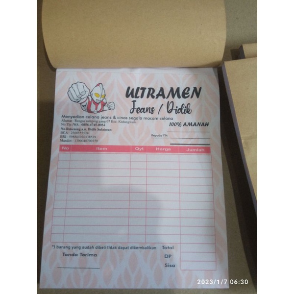 

Nota 2ply warna // nota 2ply murah