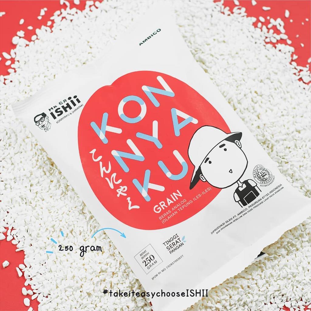 

Beras Diet Shirataki Konnyaku Grain 250g - Mr Ishii Beras Porang