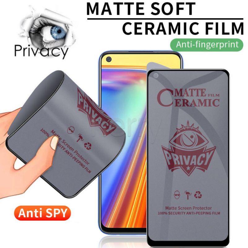 Ceramic Matte Spy Samsung S10 Lite S20 Fe Note 10 LIte Note 20 A7 2017 A5 2018 A6 A6+ A7 2018 A8 A8+ J2 Pro J3 Pro Anti Gores Tg