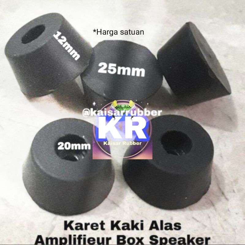 Karet Kaki Amplifier Diameter 20 mm Kaki Alas Bantalan Audio Mixer Box Speaker