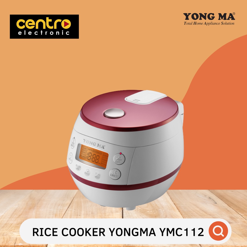 Rice Cooker Digital Yongma YMC112 1,3 Liter Putih & Merah