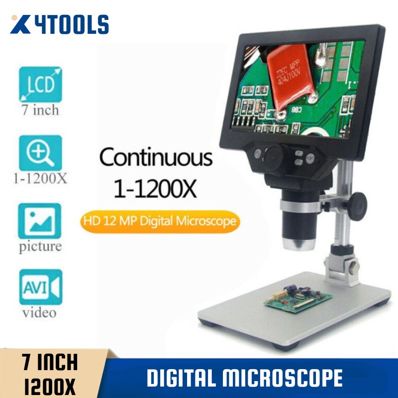 Mikroskop Digital 7 Inch 1200X Industrial Microscope Service