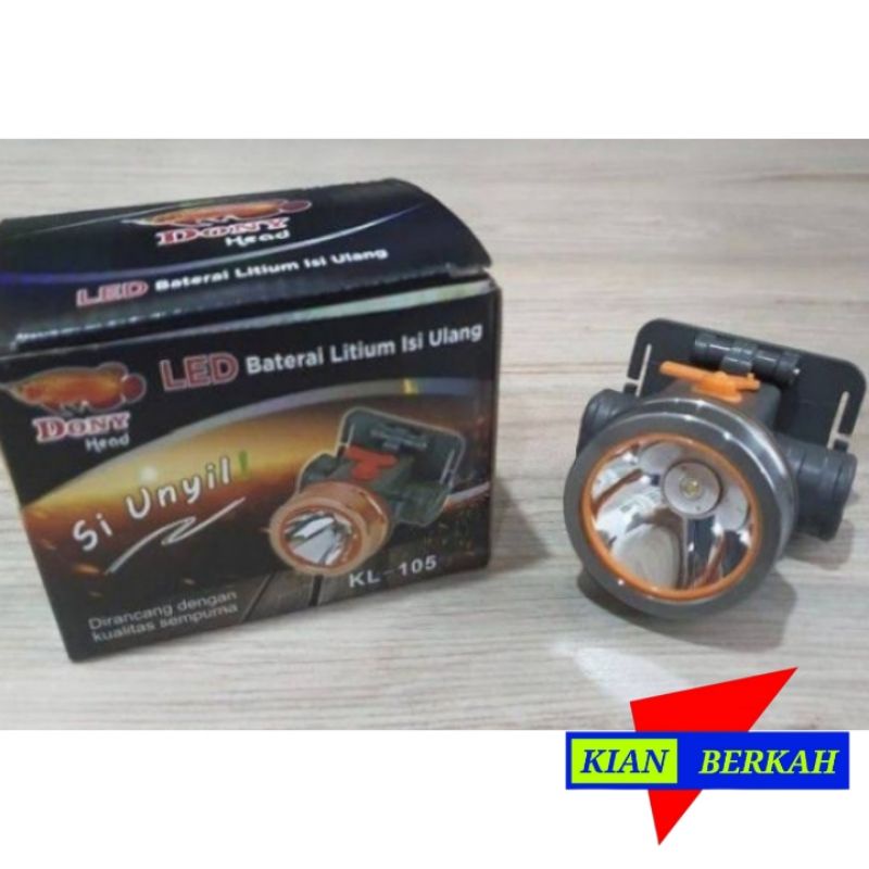 SENTER KEPALA CAS DONY KL-105. 5W-LED