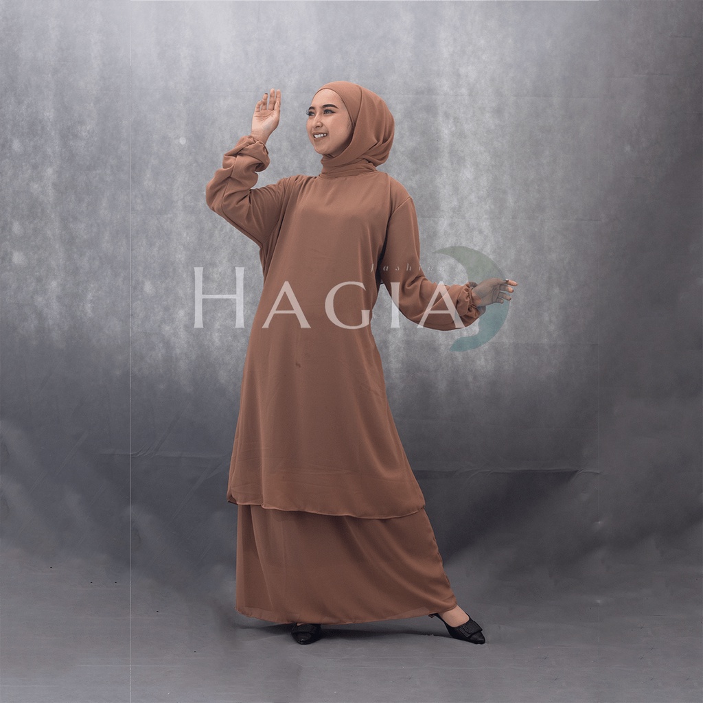 GAMIS MALAYA LONG DRESS - DRESS KONDANGAN WANITA REMAJA KEKINIAN -GAMIS POLOS BAJU MUSLIM WANITA TER