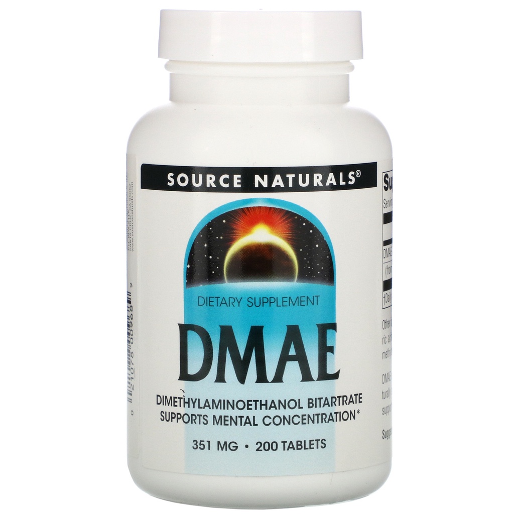 Source Naturals, DMAE, 351 mg, 200 Capsules