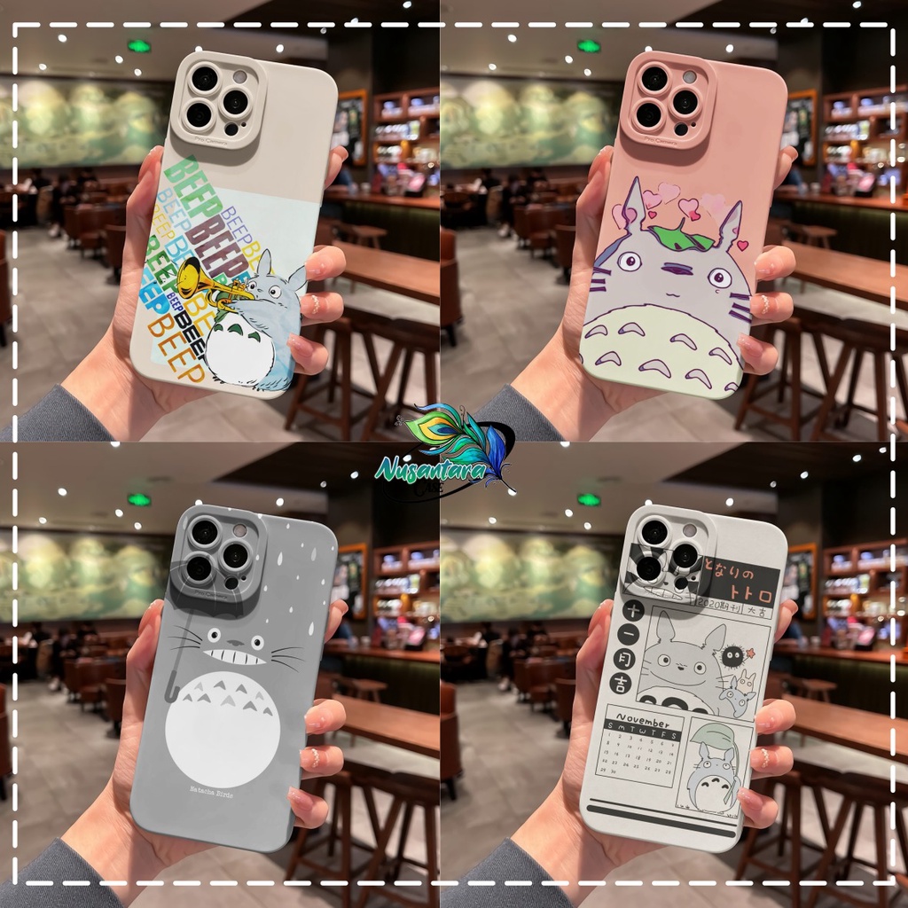 CUSTOM CASE SOFTCASE SILIKON PROCAMERA TOTORO CUSTOM VIVO Y12 Y16 Y12S Y20 Y21S Y91 Y91C V25 V25E Y2