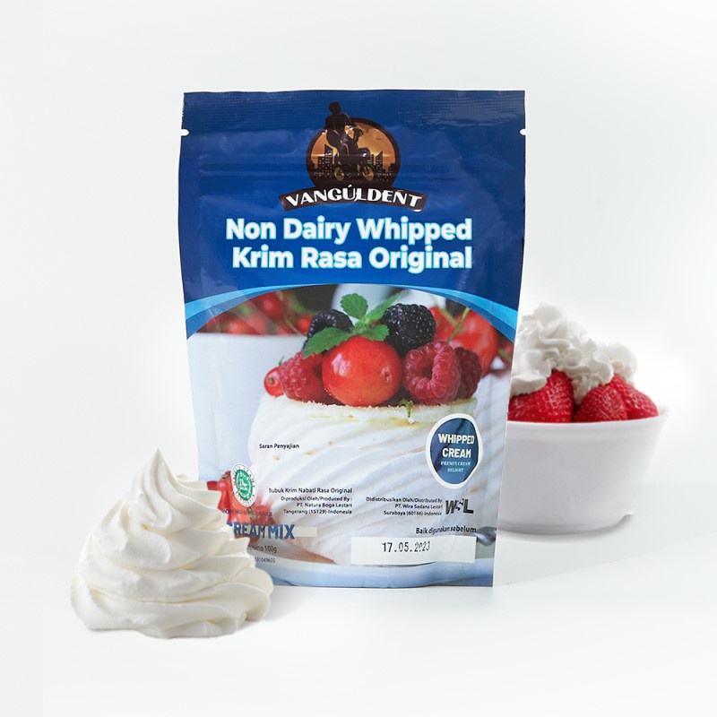 

VANGULDENT Whip Cream Bubuk 100gr - Non Dairy Whipped Cream Powder