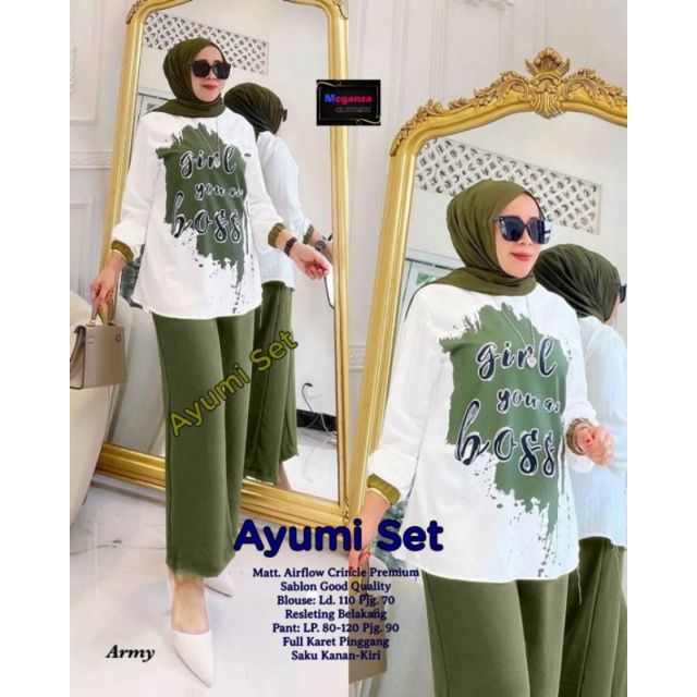 AYUMI SETELAN BAJU WANITA TERBARU BY MEGA