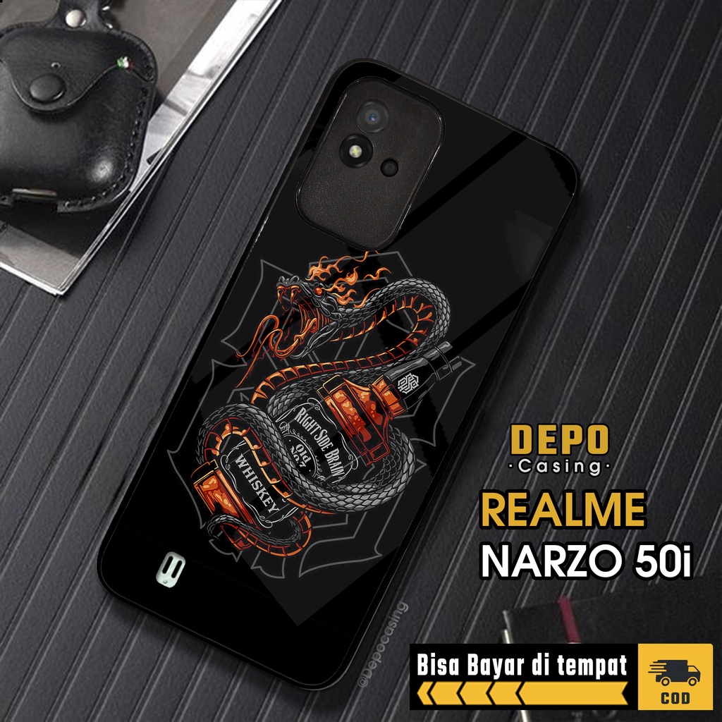 Case Realme Narzo 50i Casing Realme Narzo 50i Depo Casing [DRGN] Case Glossy Case Aesthetic Custom C