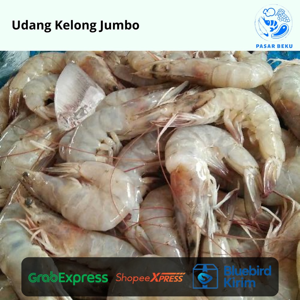 

Udang Kelong 250gr dan 500gr Frozen Food Pasar Beku Padang