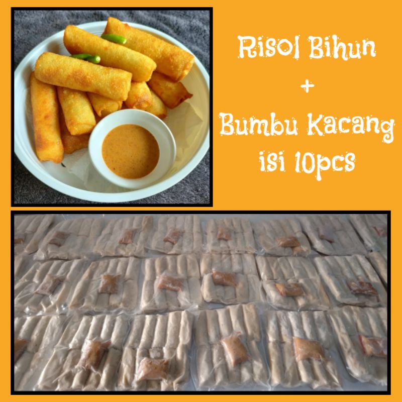 Risol bihun bumbu kacang/risol bihun