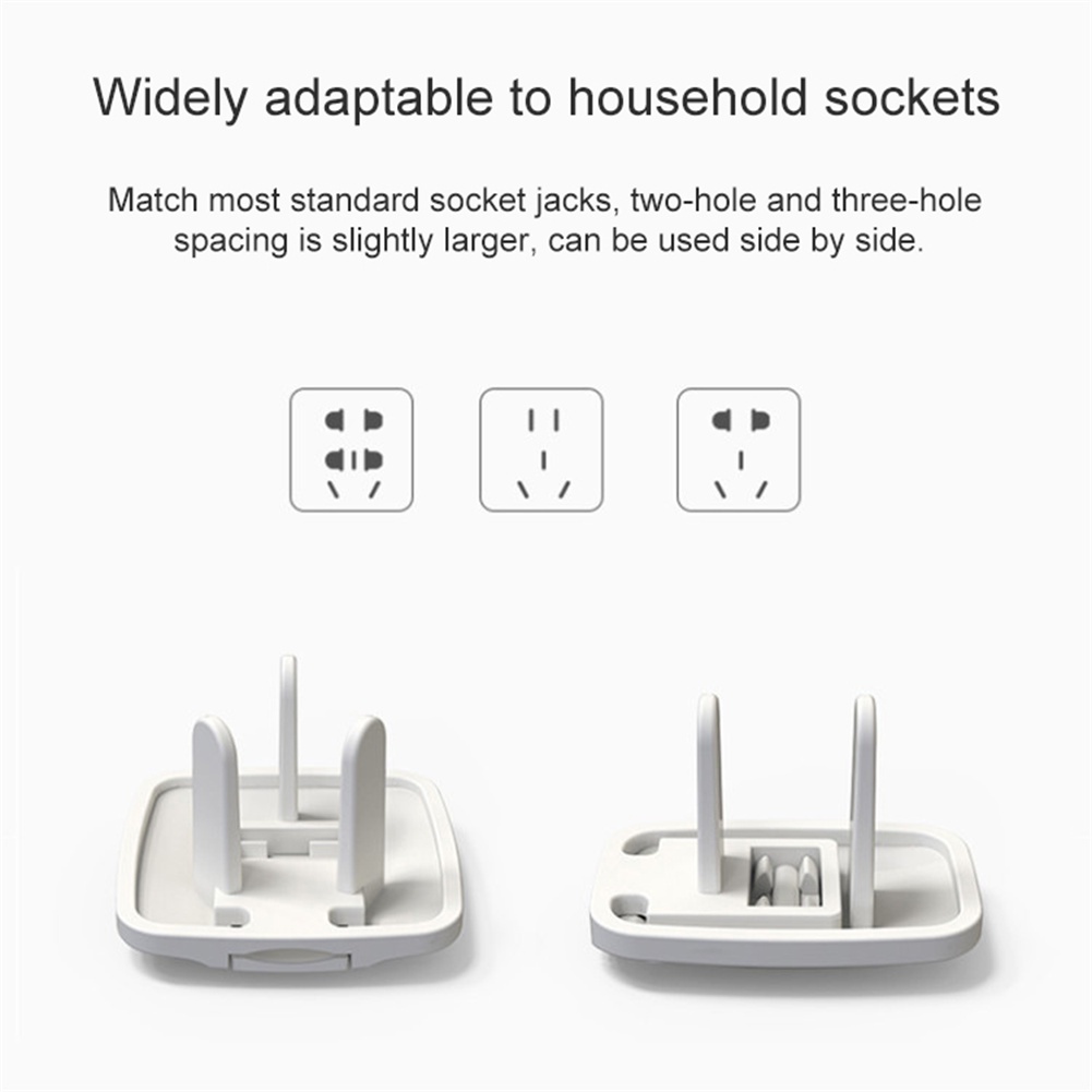 ღ Self-Adhesive Socket Fixer Kuku Gratis Plug Rak Pemegang Dinding Plug Stiker Sucker Tanpa Jejak Socket penyimpanan Rumah Organizer Kabel Rak