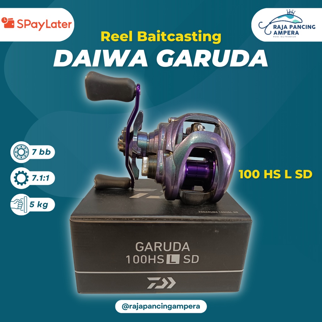Reel Baitcasting Daiwa Garuda 100 HSL SD (Bisa ShopeePaylater}