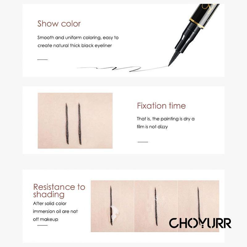 【COD】Eyeliner Lasting Sweatproof Waterproof Tahan Lama Riasan Mata Besar Pensil Eyeliner Kepala Lembut -CH