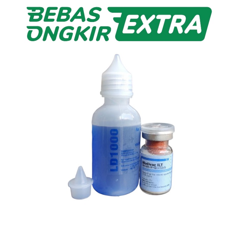VAKSIN MEDIVAC ILT LD 1000 mencegah sakit pernafasan ayam