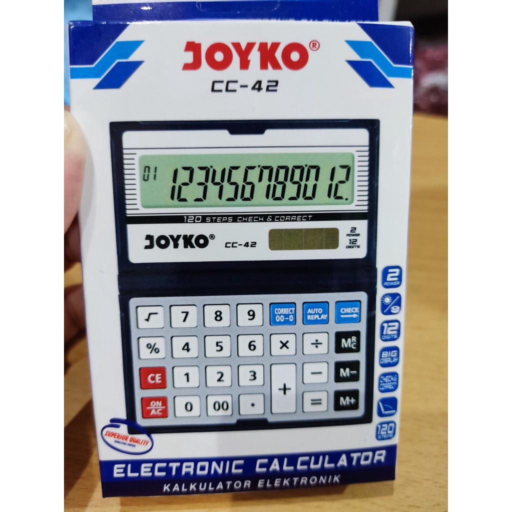 

Kalkulator Mini Joyko 12 Digit bisa dilipat CC-42