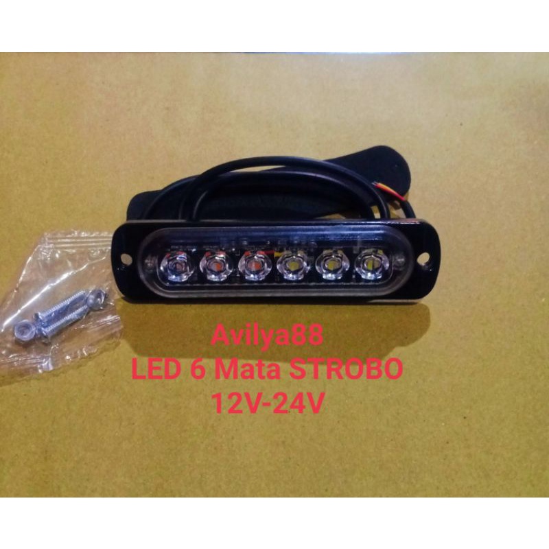 lampu LED 6 Mata Motor,Mobil,truk 12V-24V